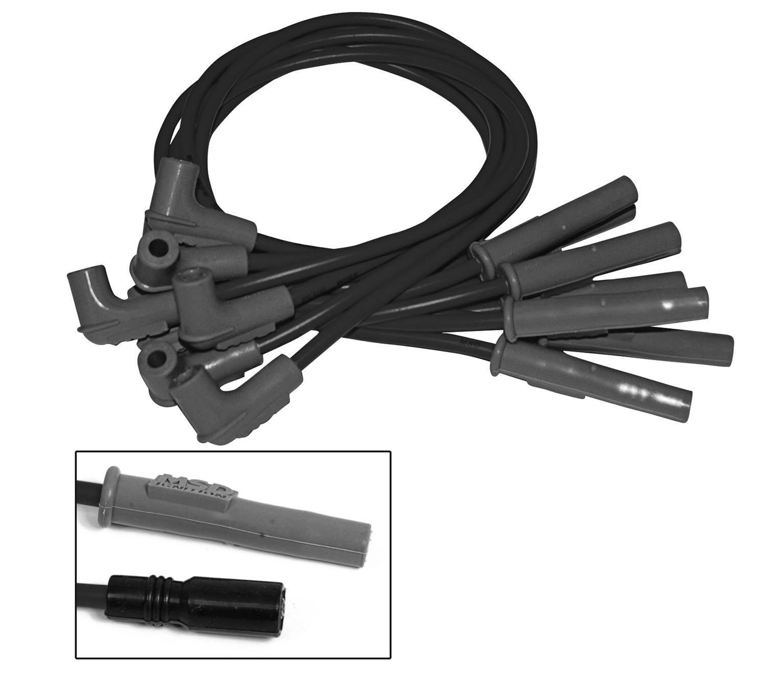 8.5mm Wire Set - GM LS Series w/Remote Coil - Burlile Performance Products