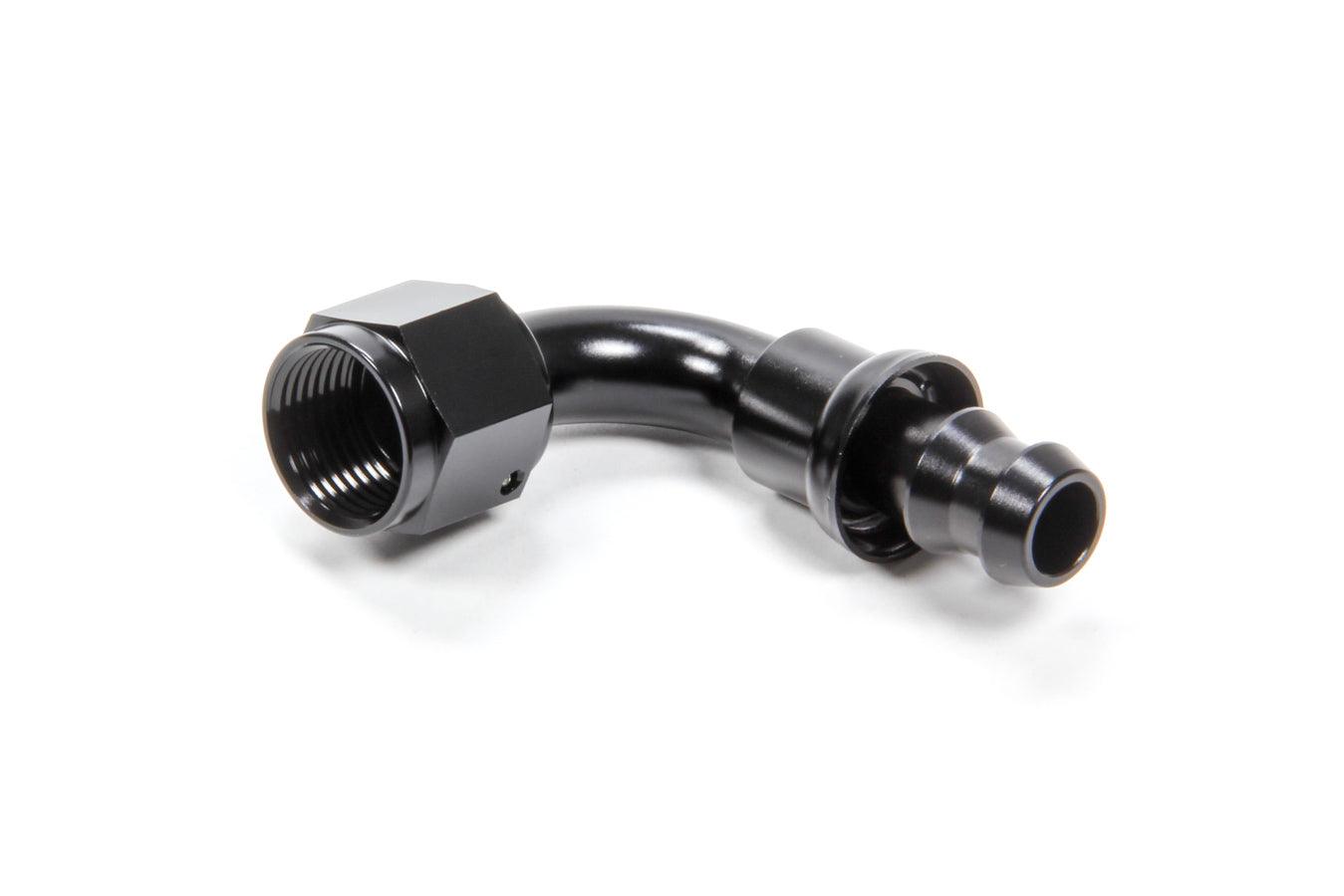 #8 90 Degree Hose End Push Lock - Burlile Performance Products