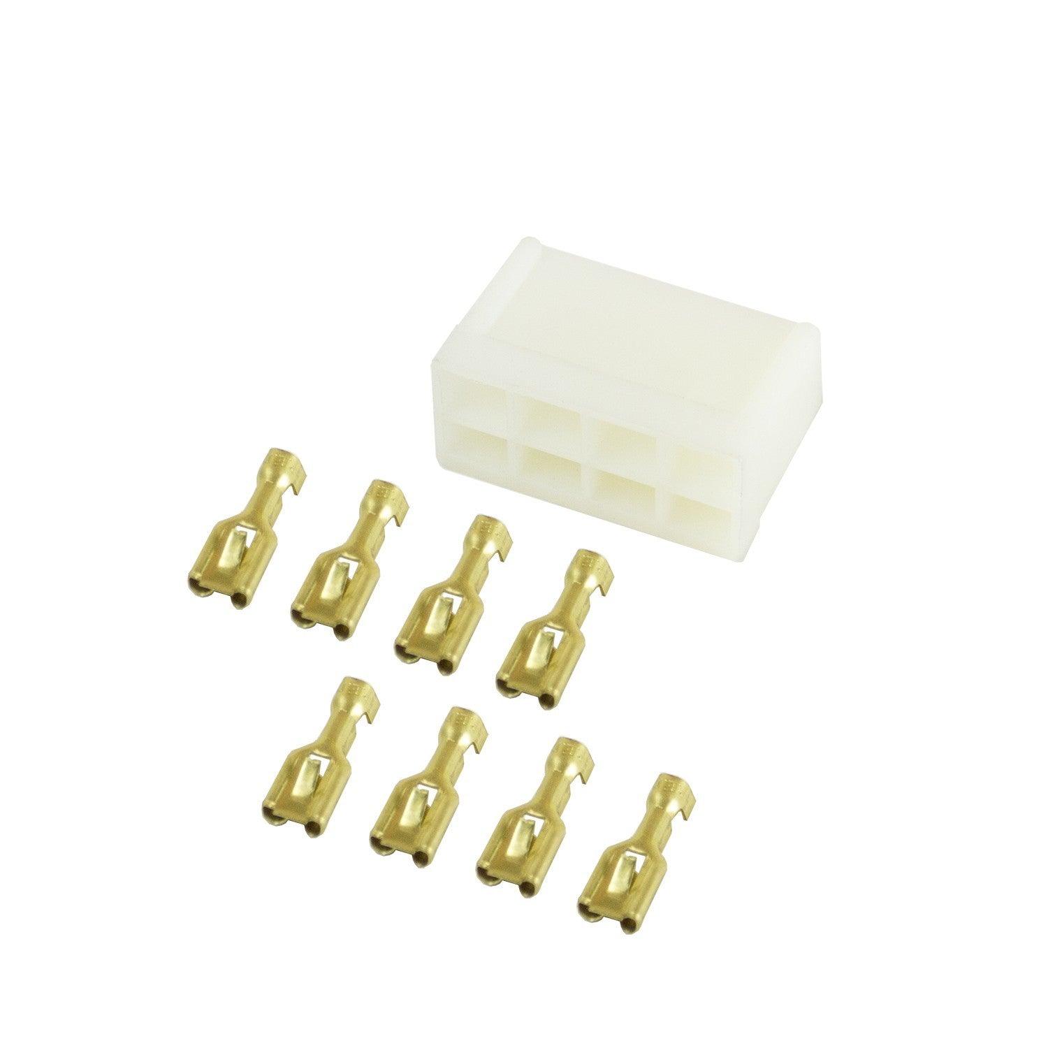 8-Prong Gauge Wiring Terminal Plug - Female - Burlile Performance Products