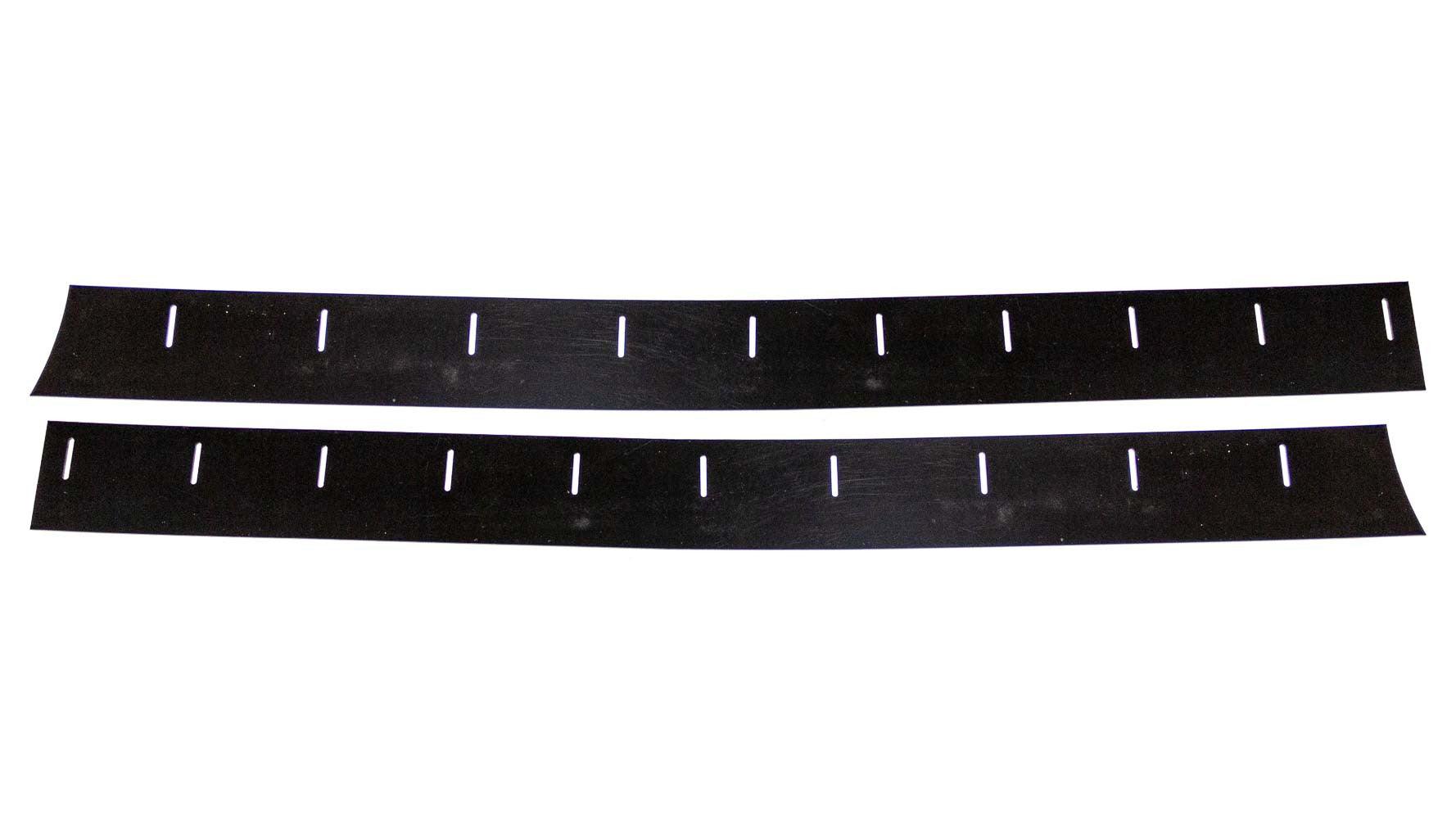 88 Monte Wear Strips Lower Nose Black 1 Pair - Burlile Performance Products