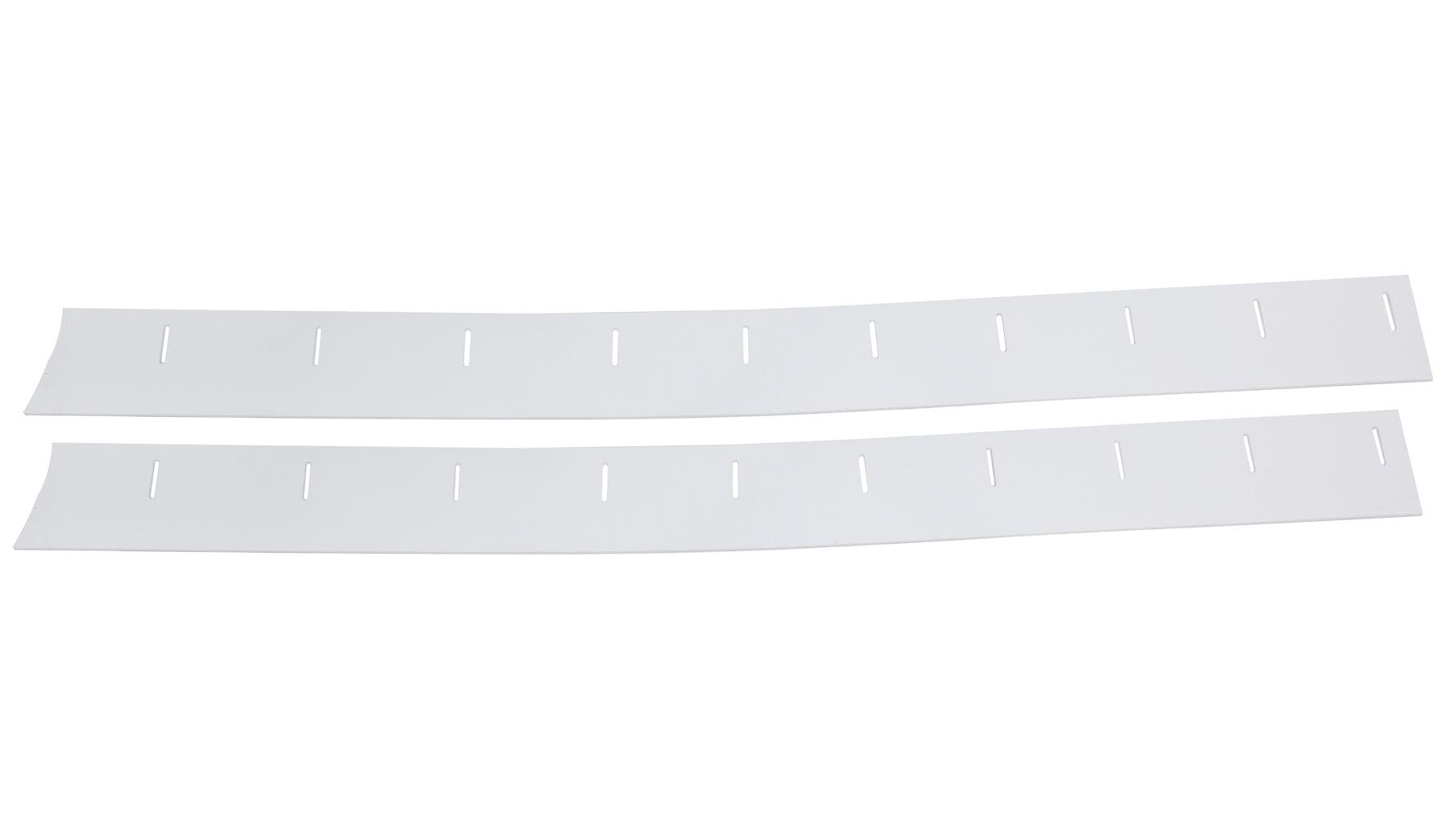 88 Monte Wear Strips Lower Nose White 1 Pair - Burlile Performance Products