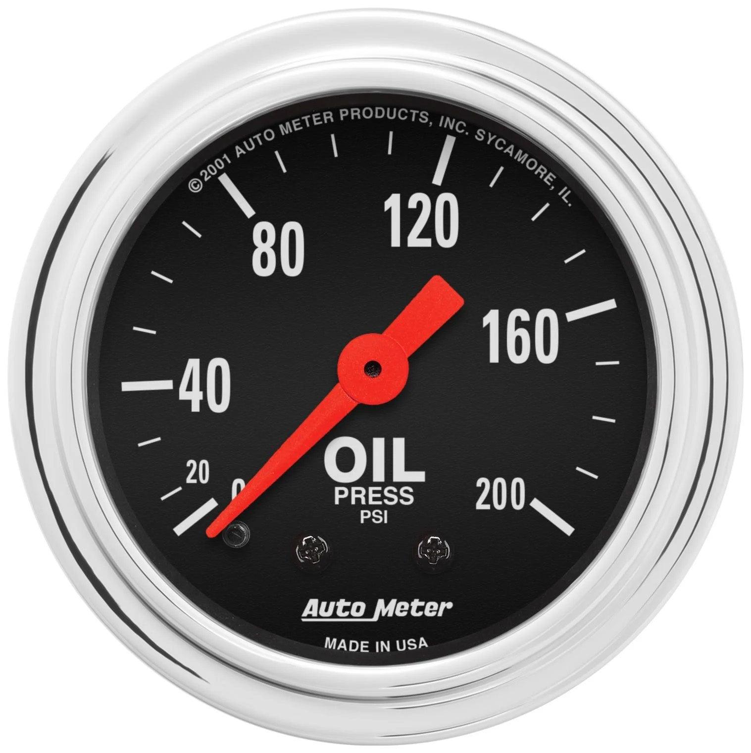 0-200 Oil Pressure Gauge - Burlile Performance Products