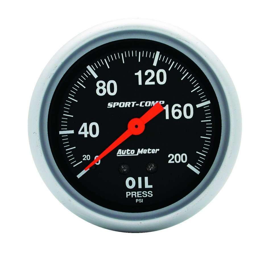 0-200 Oil Pressure Gauge - Burlile Performance Products