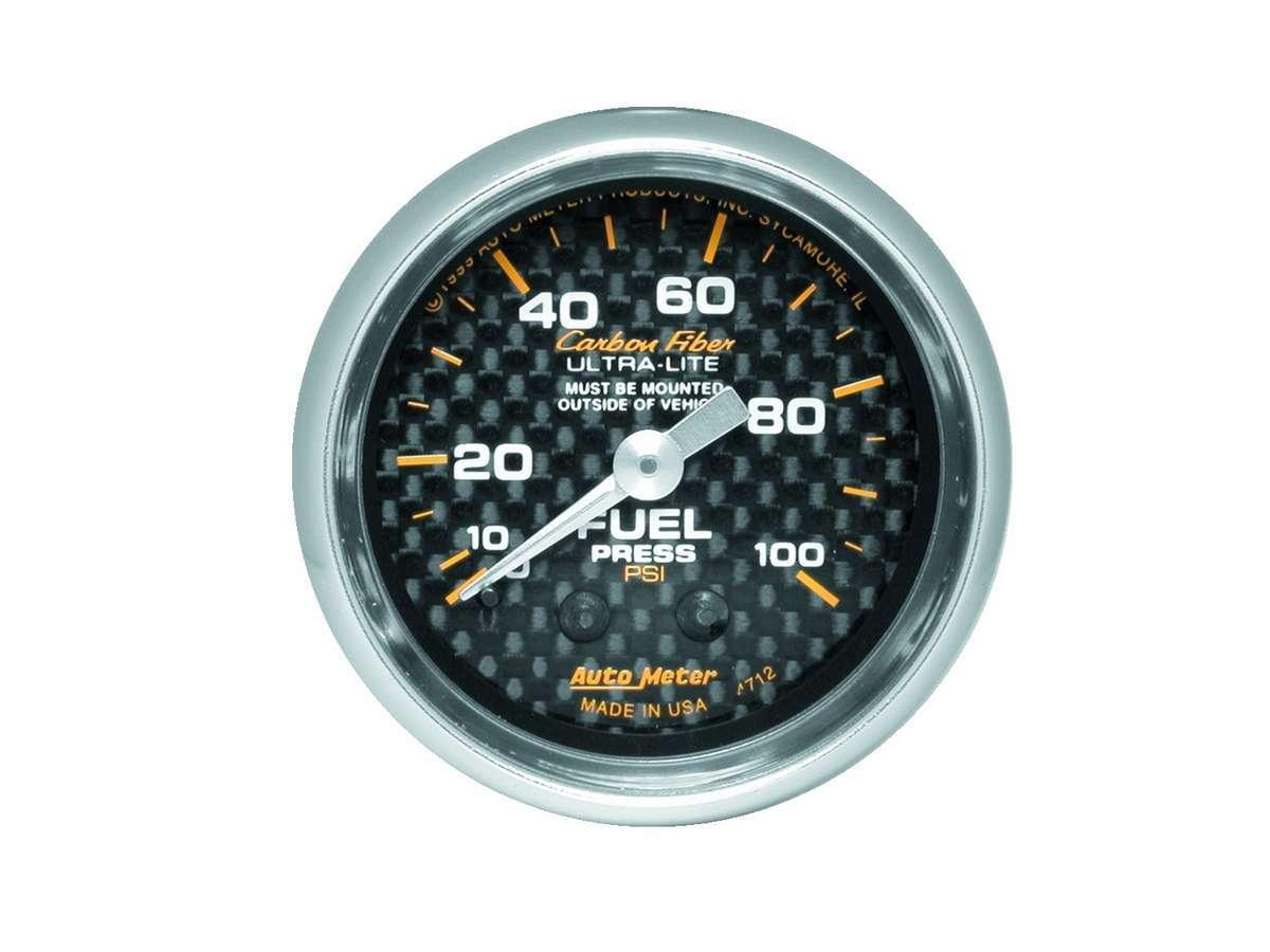 C/F 2-1/16in Fuel Press. Gauge 0-100PSI - Burlile Performance Products