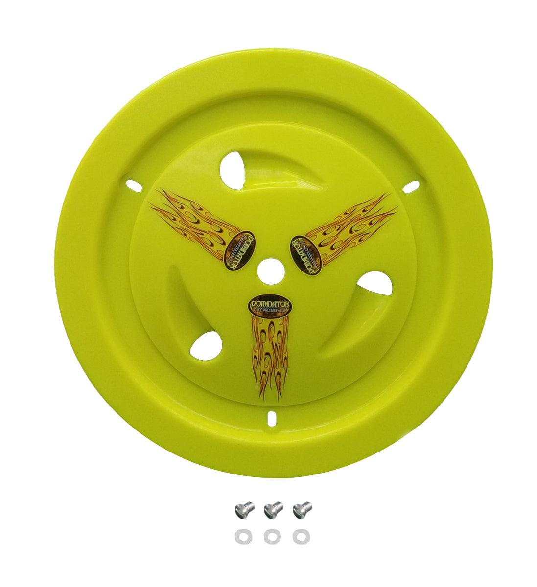 Wheel Cover Dzus-On Fluo Yellow Real Style - Burlile Performance Products