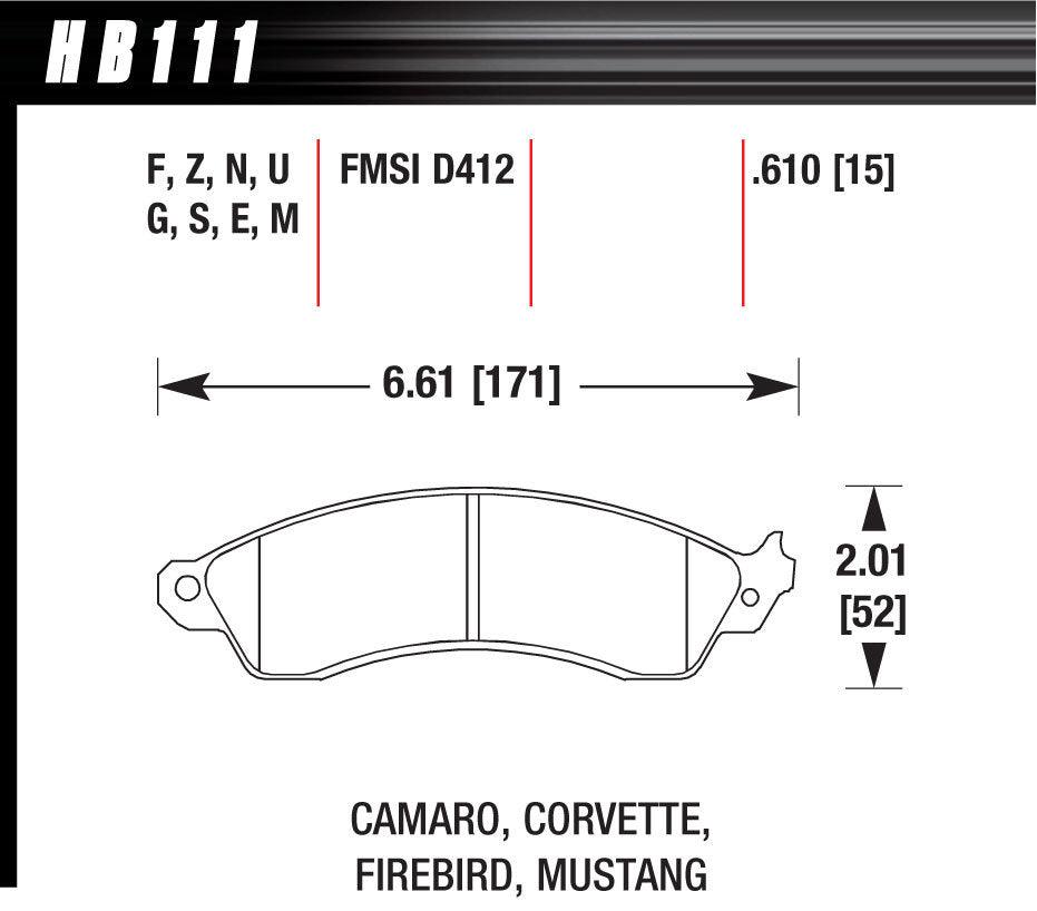 Performance Street Brake Pads (4) - Burlile Performance Products