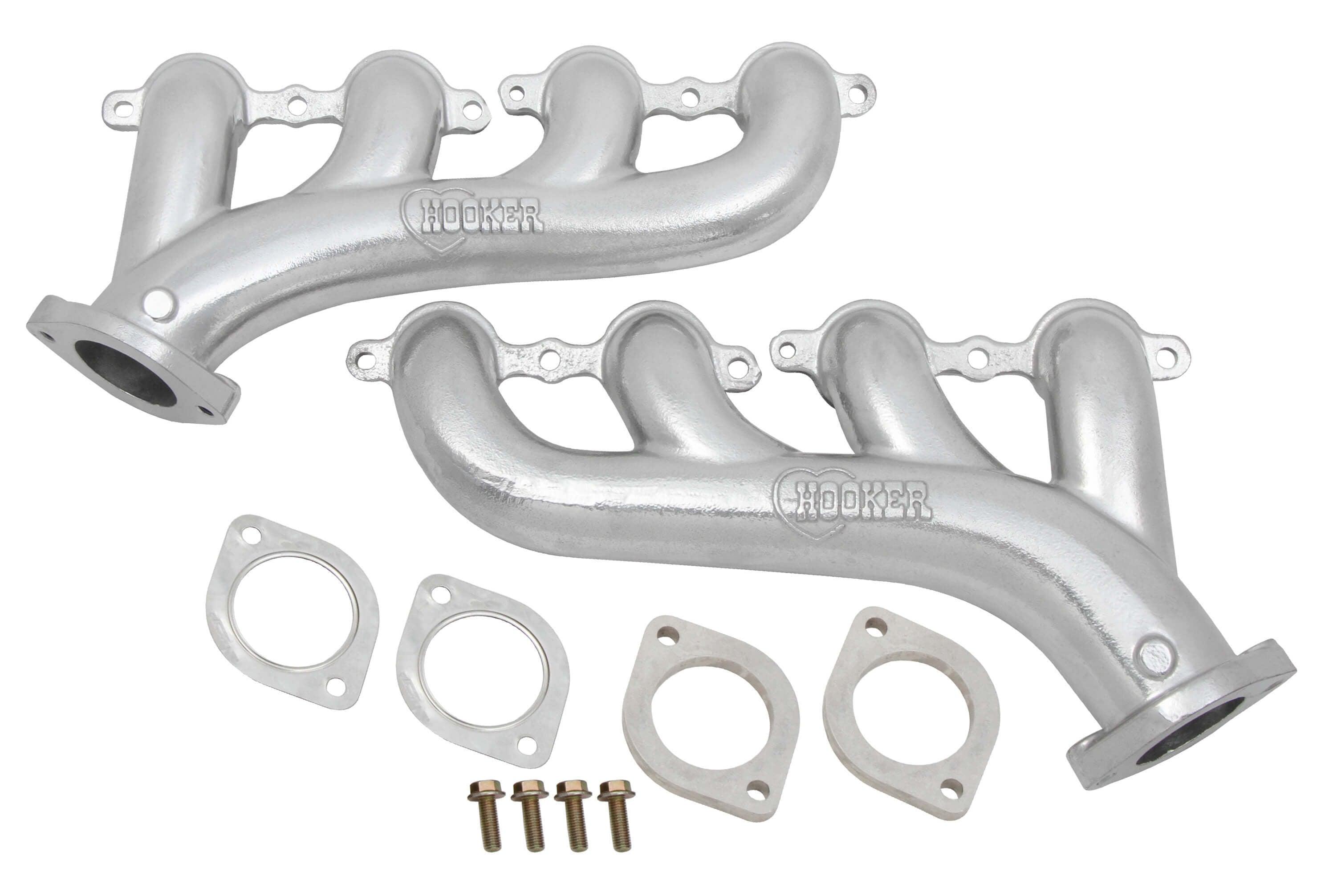 GM LS Cast Iron Exhaust Manifolds w/2.5in Outlet - Burlile Performance Products