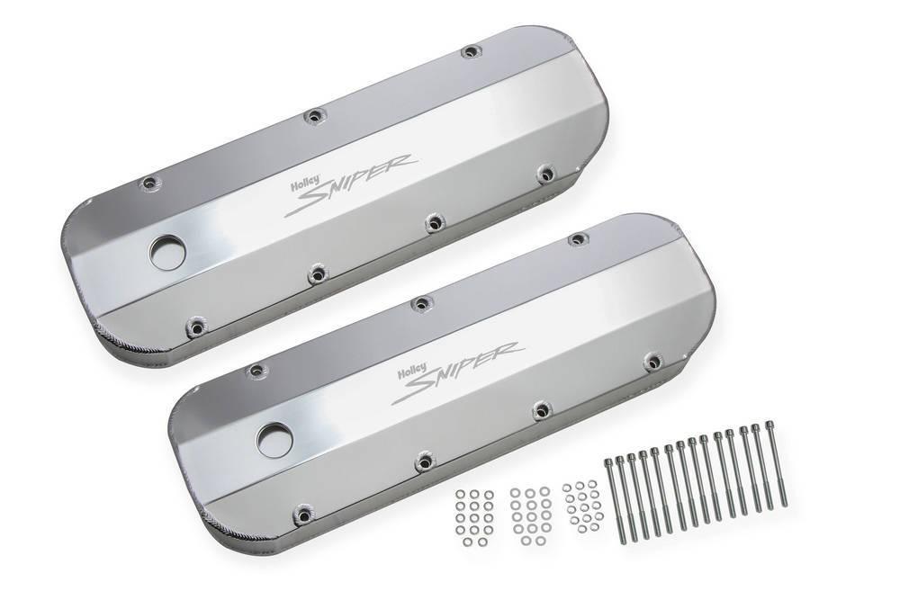 Sniper Fabricated Valve Covers BBC Tall - Burlile Performance Products