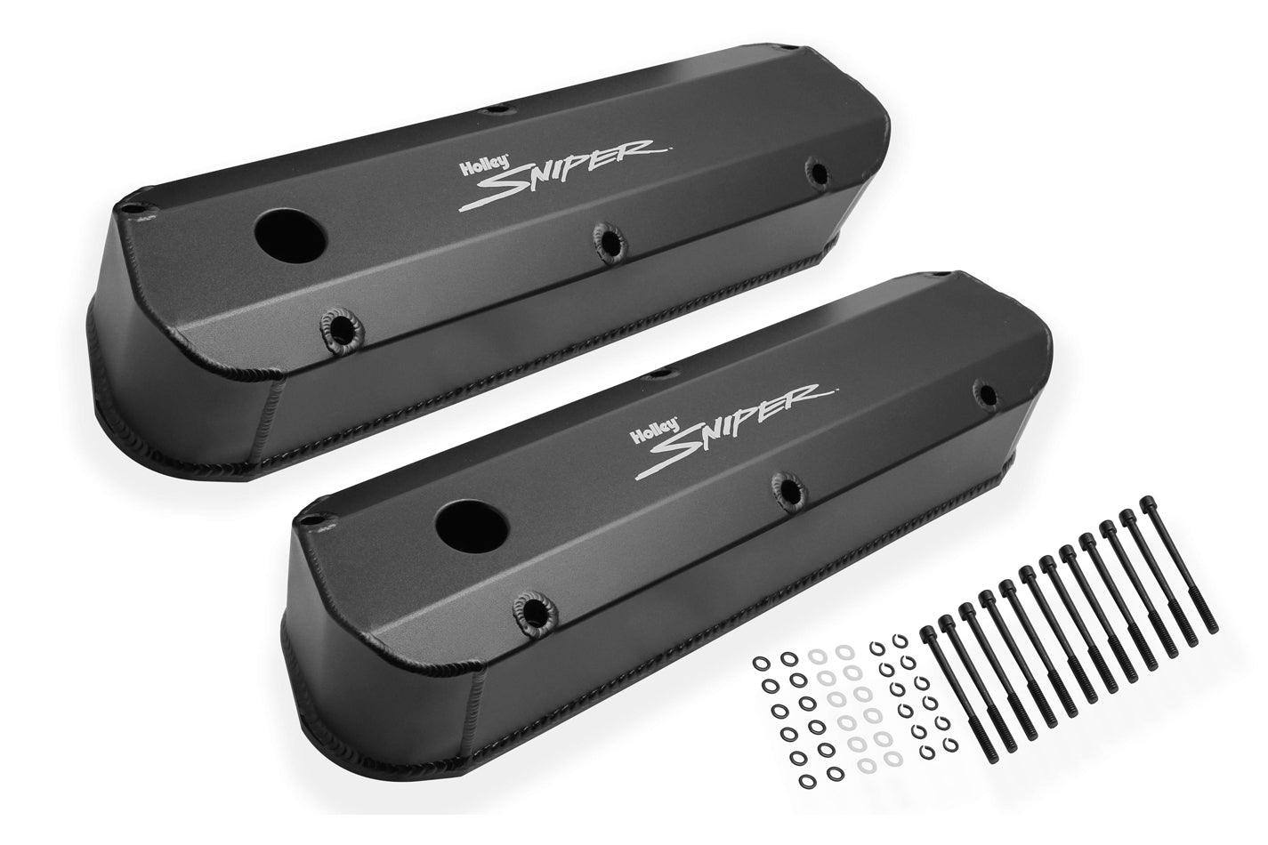 Sniper Fabricated Valve Covers SBF Tall - Burlile Performance Products