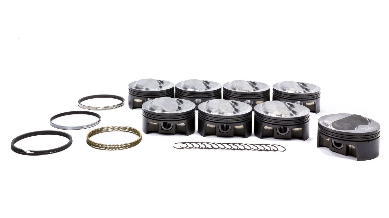SBC PowerPak Domed Piston Set 4.155 Bore - Burlile Performance Products