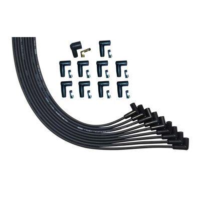 Ultra Plug Wire Set Universal V8 Black - Burlile Performance Products
