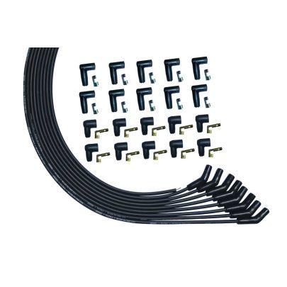 Ultra Plug Wire Set Universal V8 Black - Burlile Performance Products