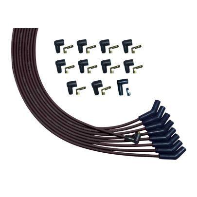 Ultra Plug Wire Set Universal V8 Black - Burlile Performance Products