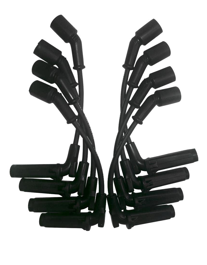 Ultra Plug Wire Set GM LS 9.75 Long Black - Burlile Performance Products