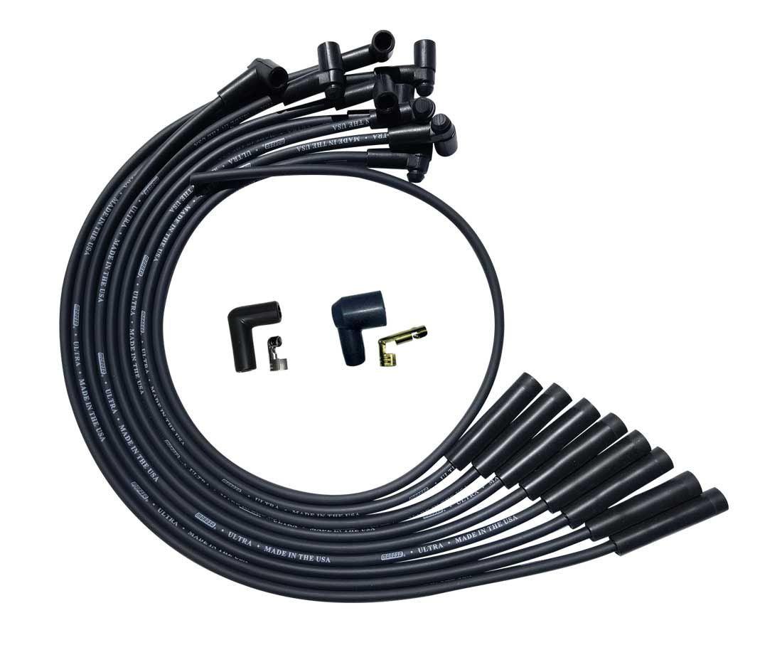Ultra Plug Wire Set BBC Over V/C Black - Burlile Performance Products