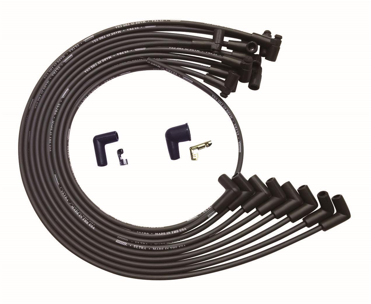 Ultra Plug Wire Set BBC Under V/C Black - Burlile Performance Products