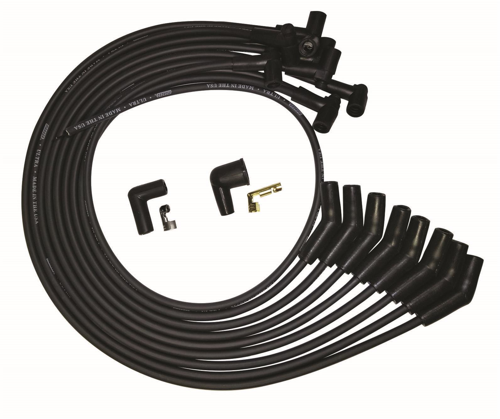 Ultra Plug Wire Set SBF 351W Black - Burlile Performance Products