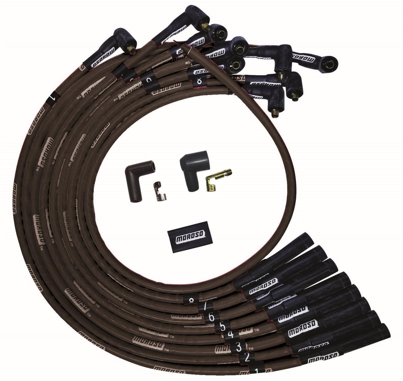 Ultra Plug Wire Set BBC Over V/C Black - Burlile Performance Products