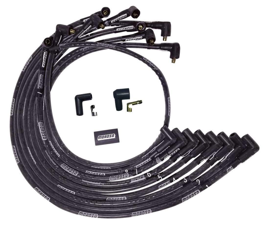 Ultra Plug Wire Set BBC Under V/C Black - Burlile Performance Products