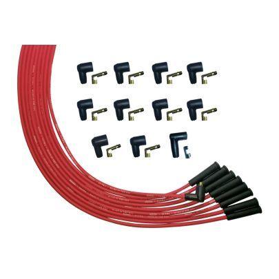 Ultra Plug Wire Set Universal V8 Red - Burlile Performance Products