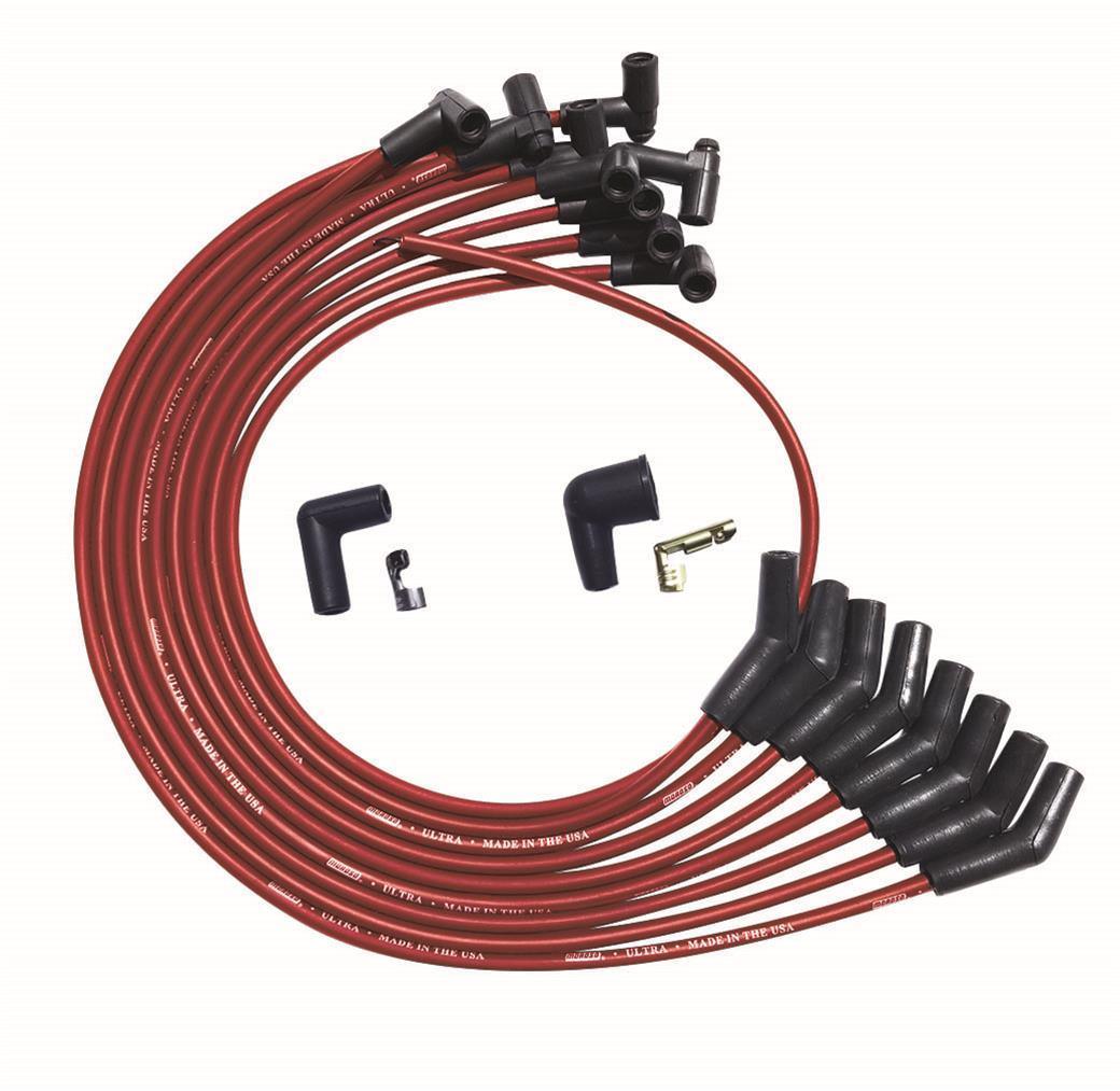 Ultra Plug Wire Set BBC Over V/C Red - Burlile Performance Products