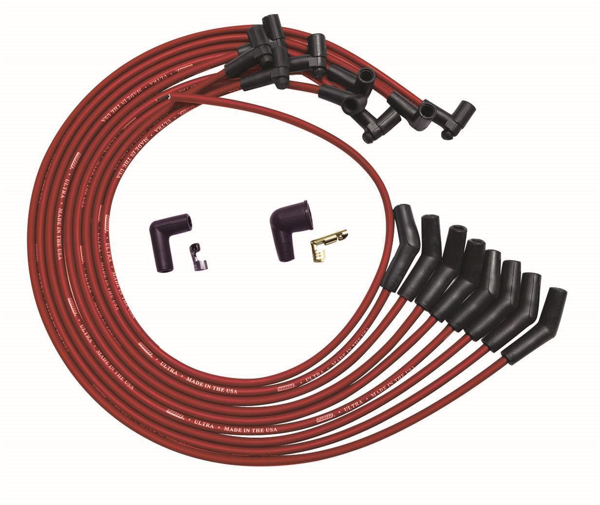 Ultra Plug Wire Set BBC Under V/C Red - Burlile Performance Products