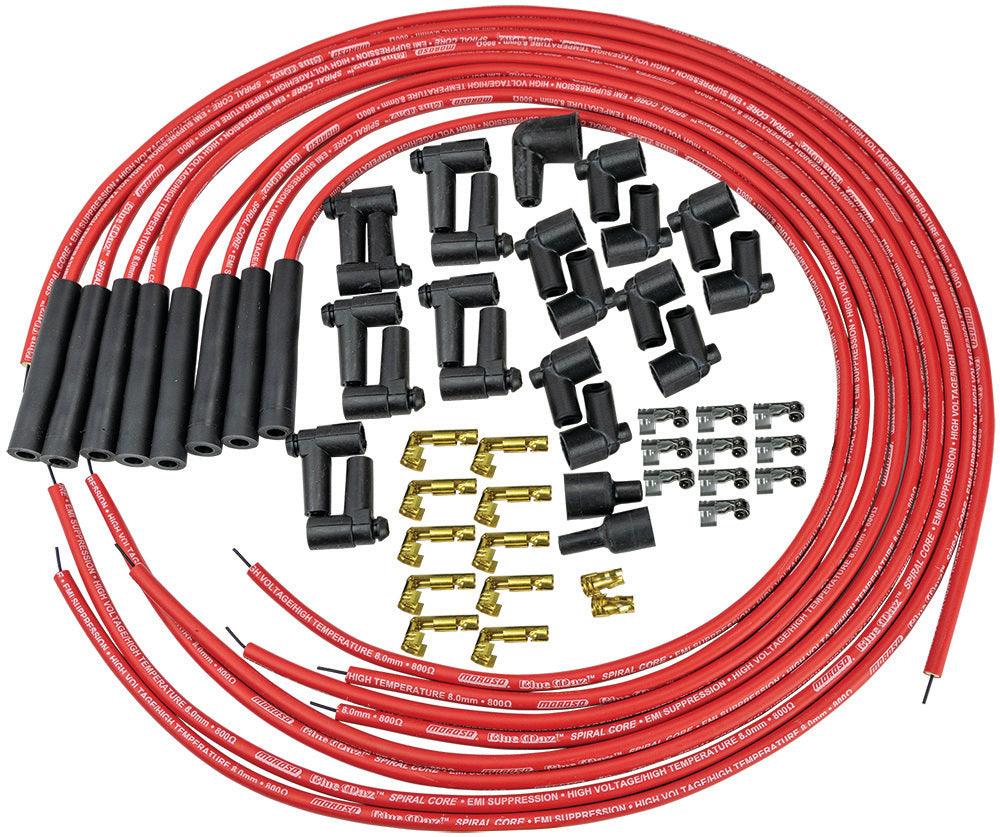 Blue Max Ignition Wire Set - Red - Burlile Performance Products