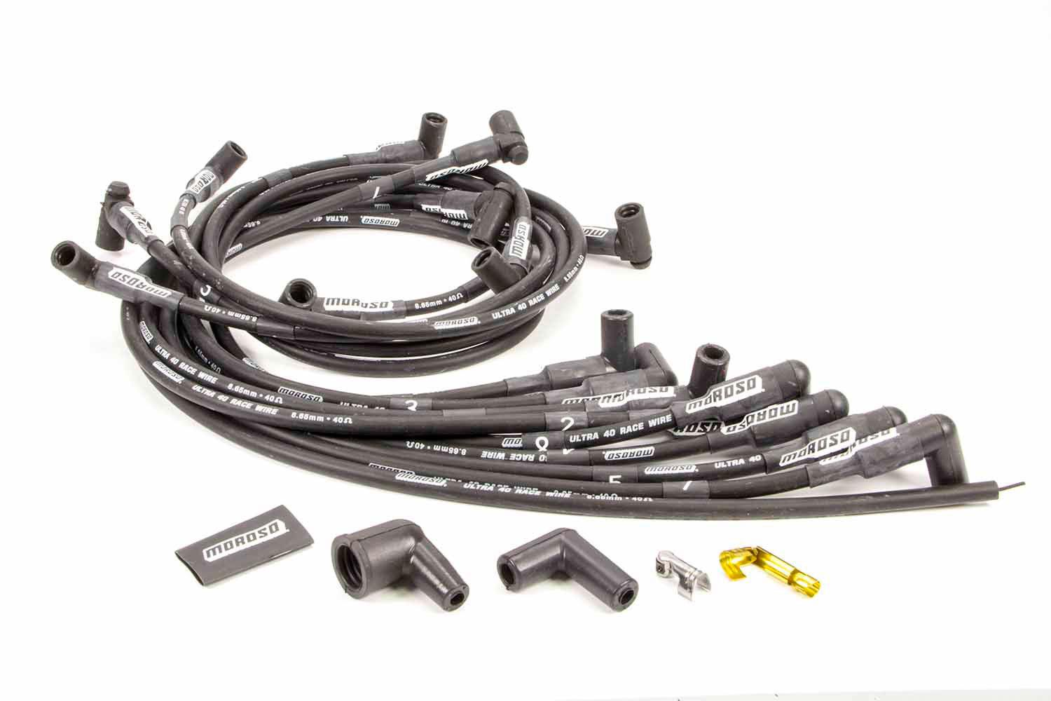 Ultra 40 Plug Wire Set - Black - Burlile Performance Products