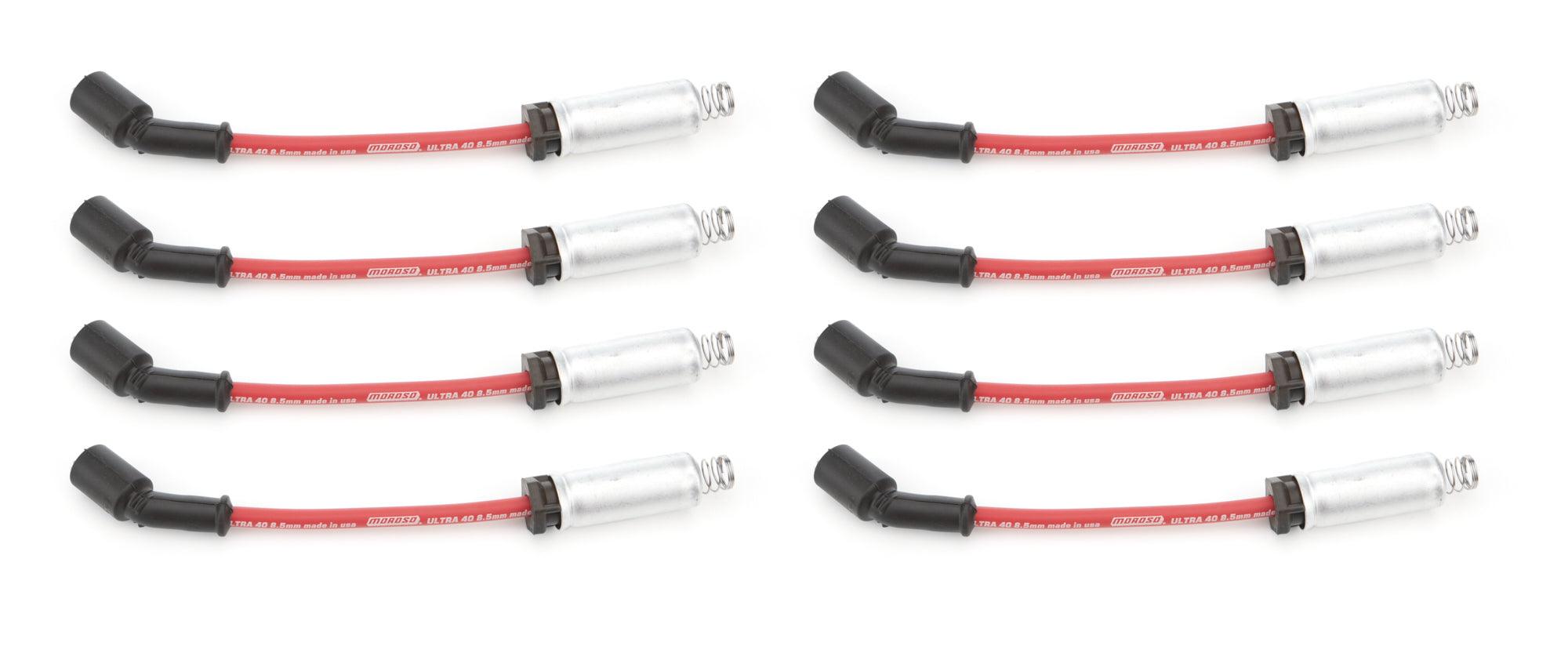 Ultra 40 Wire Set 8.5mm GM LS/LT 9.75 Red - Burlile Performance Products