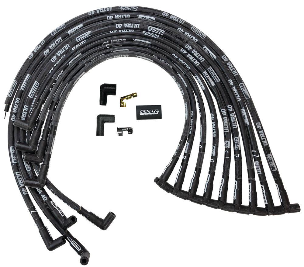 Ultra 40 Plug Wire Set - Black - Burlile Performance Products