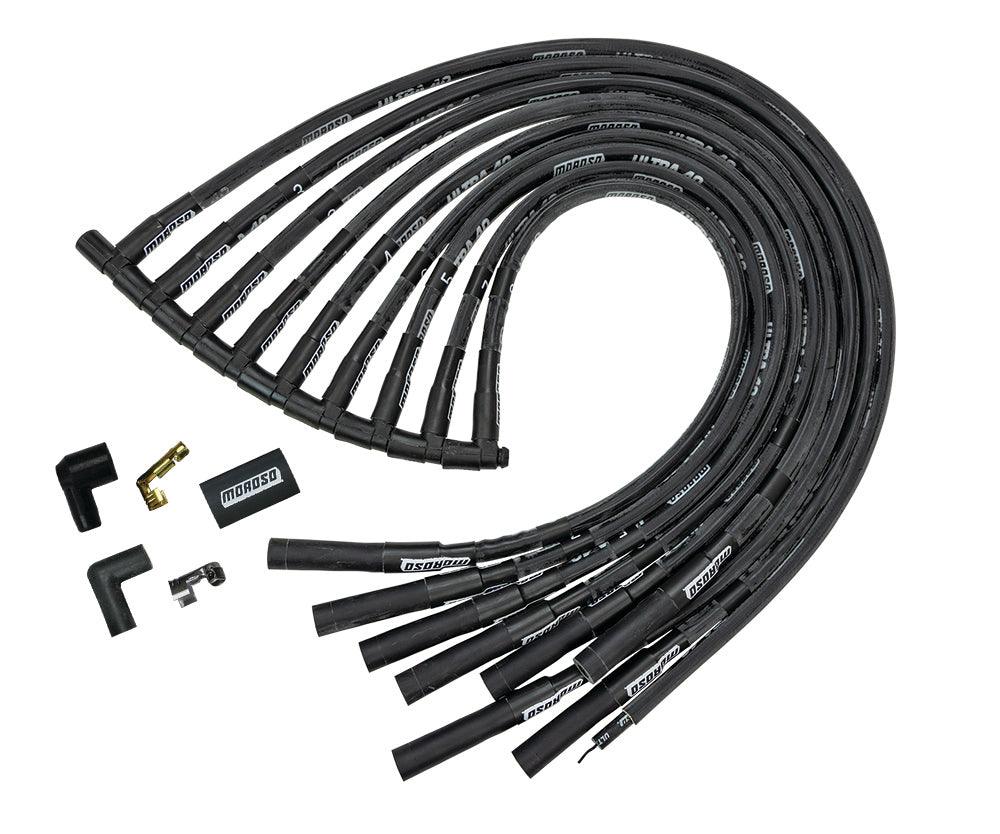 Ultra 40 Plug Wire Set - Black - Burlile Performance Products