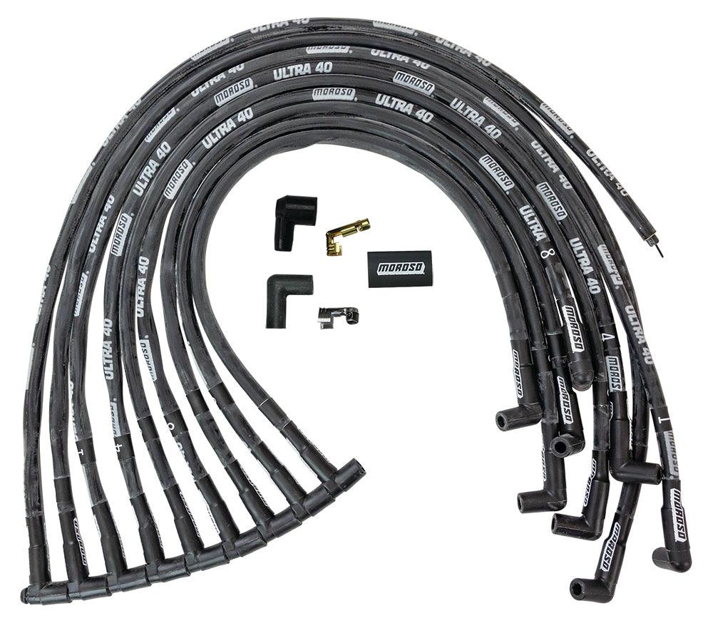 Ultra 40 Plug Wire Set - Black - Burlile Performance Products