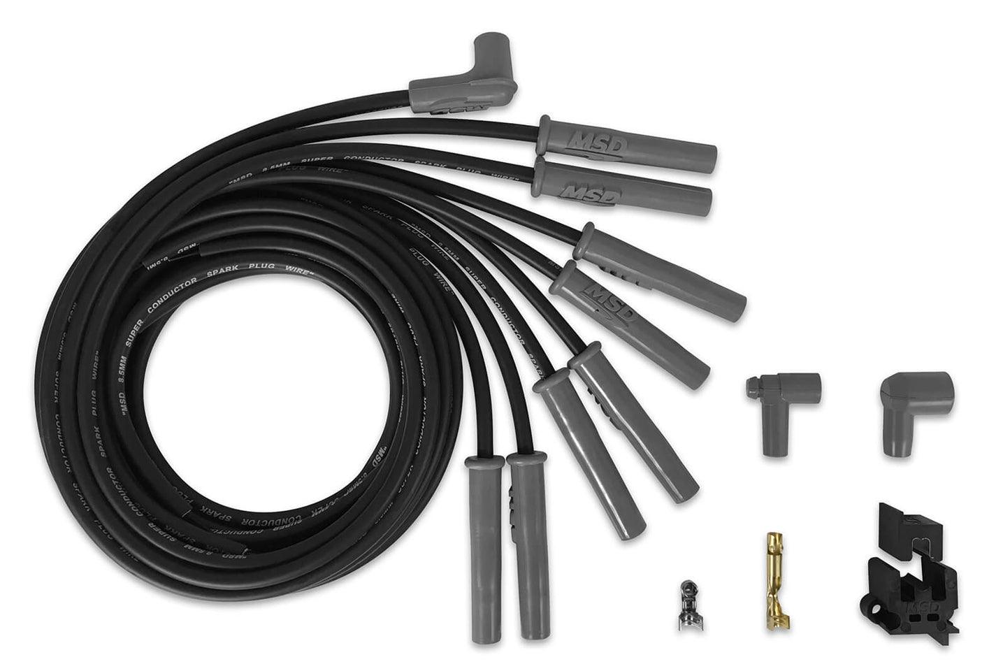 8.5MM Spark Plug Wire Set - Black - Burlile Performance Products