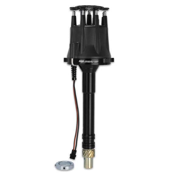Chevy V8 Pro Billet Distributor Black Finish - Burlile Performance Products