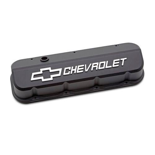 Slant Edge Valve Covers BBC Black Crinkle - Burlile Performance Products