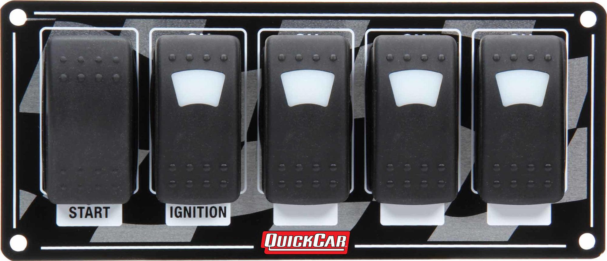 Ignition Panel w/ Rocker Switches & Lights - Burlile Performance Products