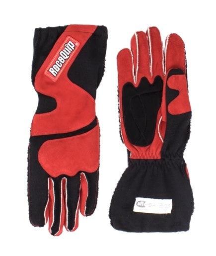 Gloves Outseam Black/Red Large SFI-5 - Burlile Performance Products