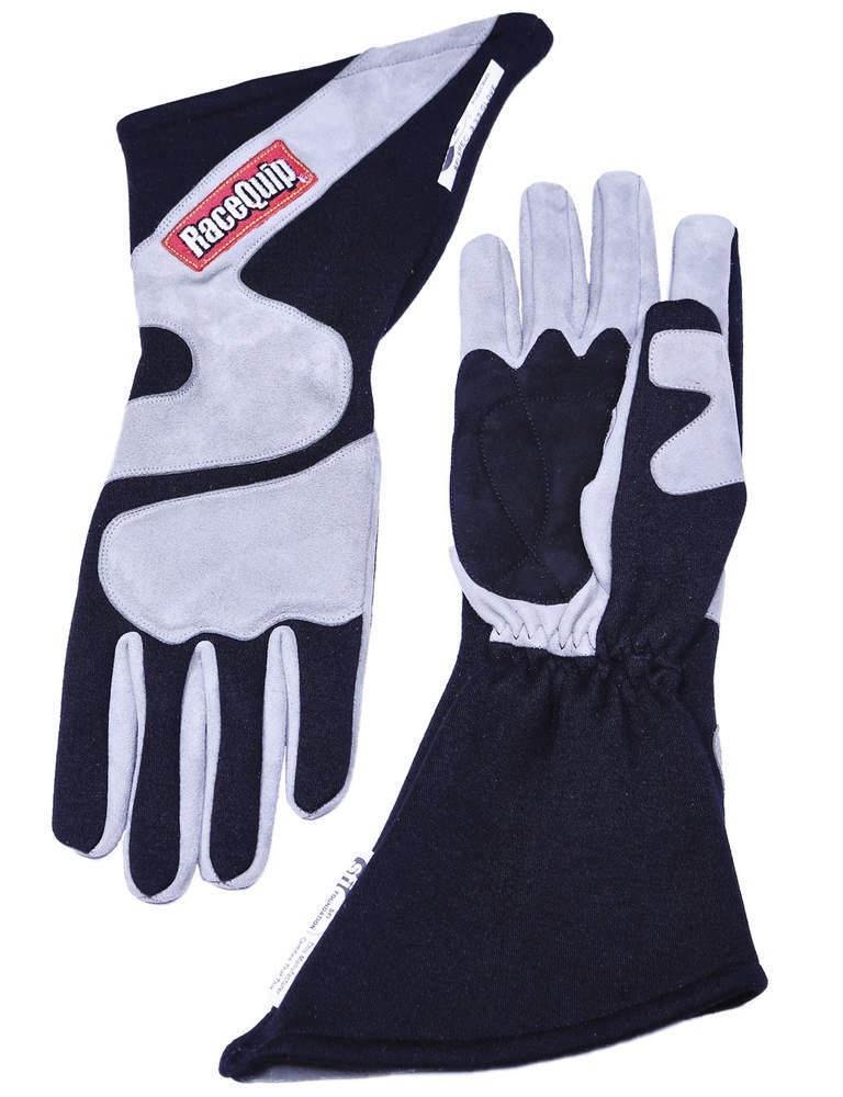 Gloves Outseam Black/ Gray Medium SFI-5 - Burlile Performance Products