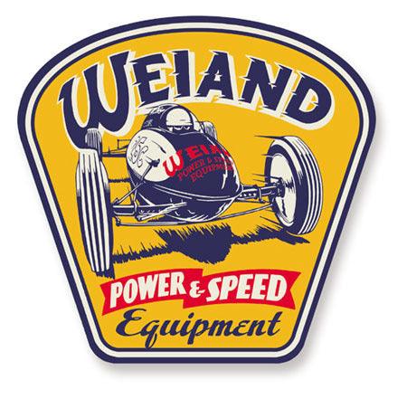 Weiand Metal Sign - Burlile Performance Products