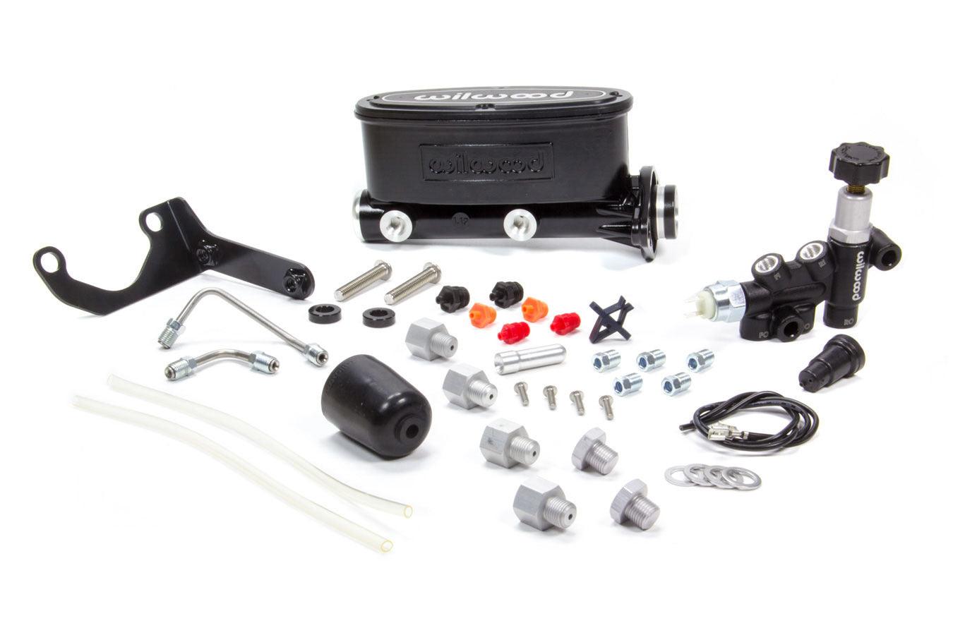 Alum Tandem M/C Kit w/ Brkt & Prop Valve 1.12in - Burlile Performance Products