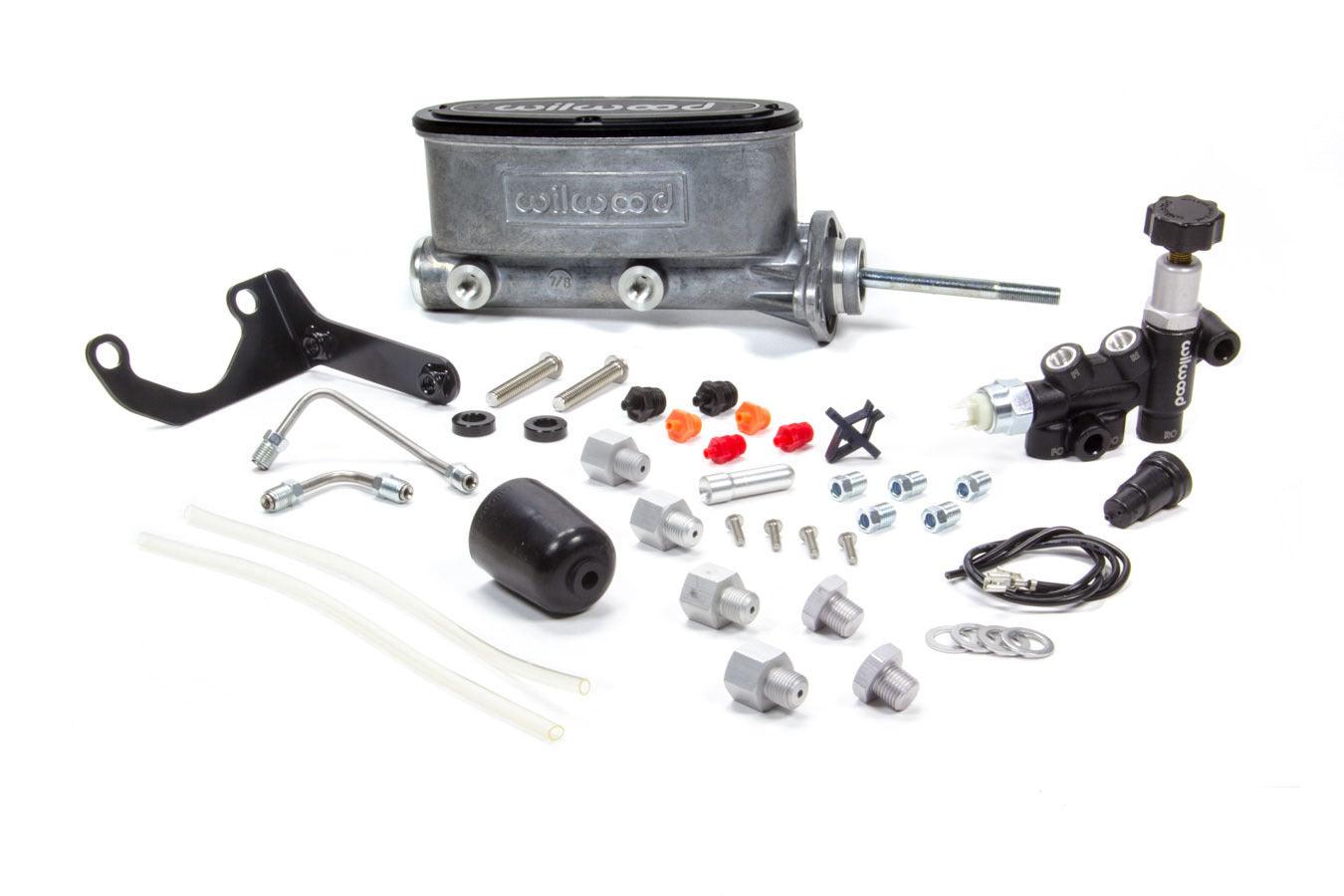 Alum Tandem M/C Kit w/ Brkt & Prop Valve 7/8in - Burlile Performance Products