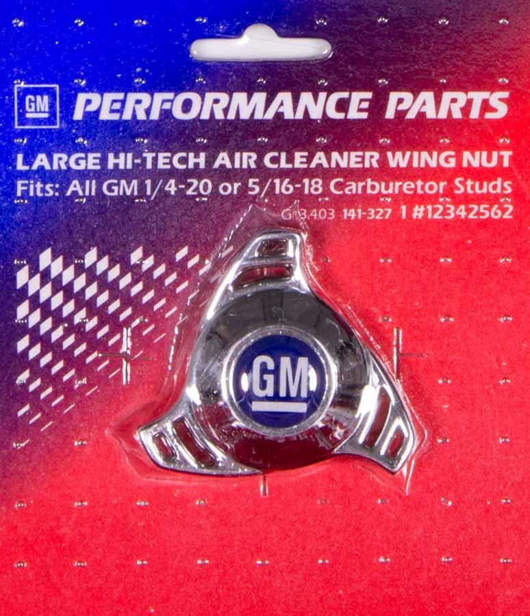 Air Cleaner Center Nut- Large Hi Tech GM Logo - Burlile Performance Products