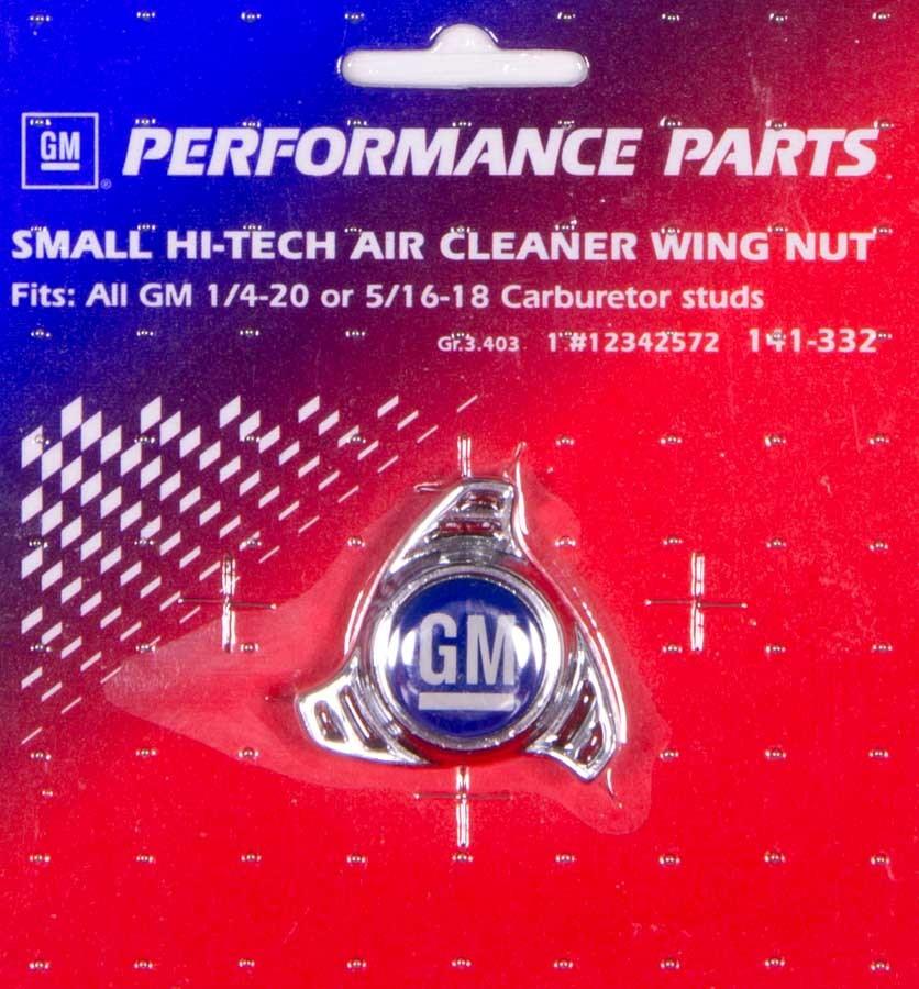 Air Cleaner Center Nut- Small Hi Tech GM Logo - Burlile Performance Products