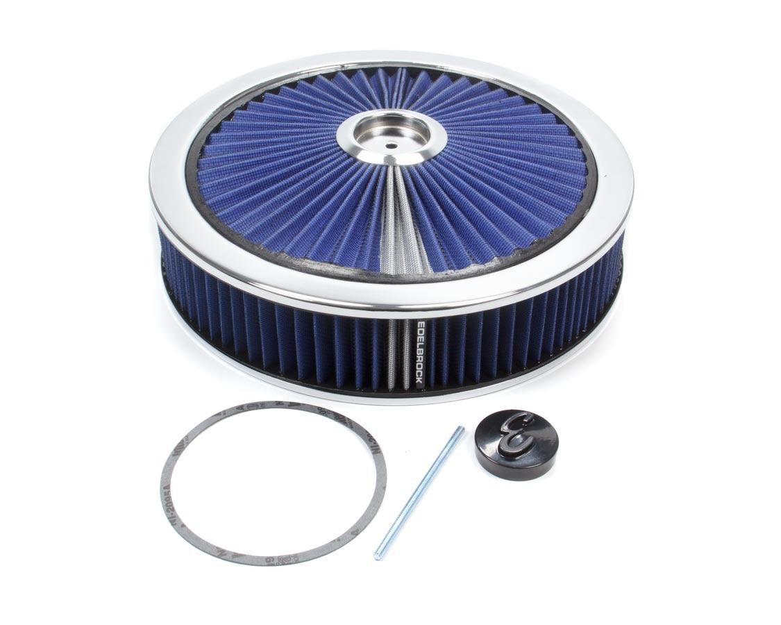 Air Cleaner Kit - 14in Dia. Breathable - Blue - Burlile Performance Products