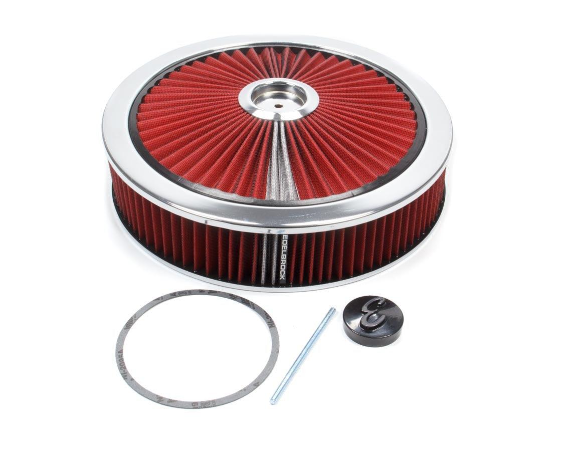 Air Cleaner Kit - 14in Dia. Breathable - Red - Burlile Performance Products
