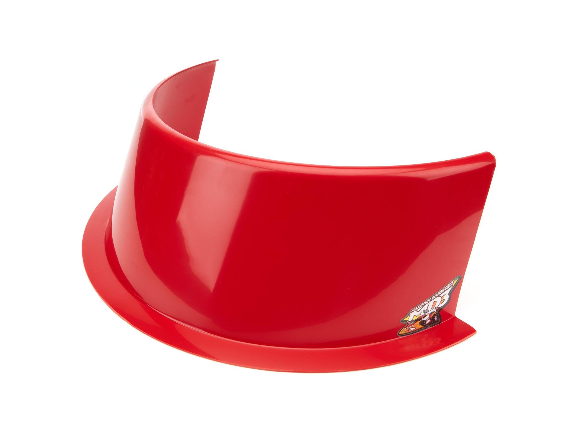 Air Deflector Hood 6in Tall Red - Burlile Performance Products