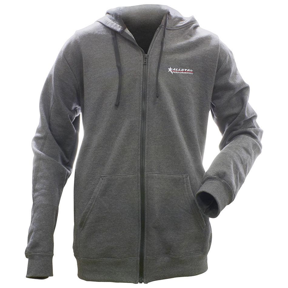Allstar Full Zip Hooded Sweatshirt Charcoal L - Burlile Performance Products