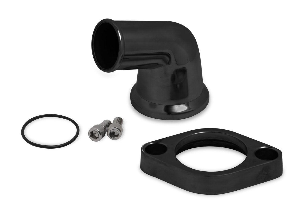Alm. Water Outlet 15- Degree Swivel Black - Burlile Performance Products