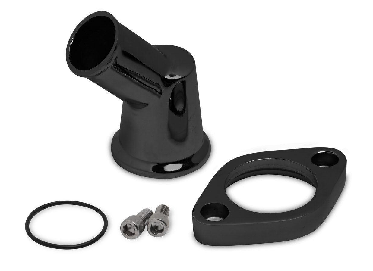 Alm. Water Outlet 45- Degree Swivel Black - Burlile Performance Products