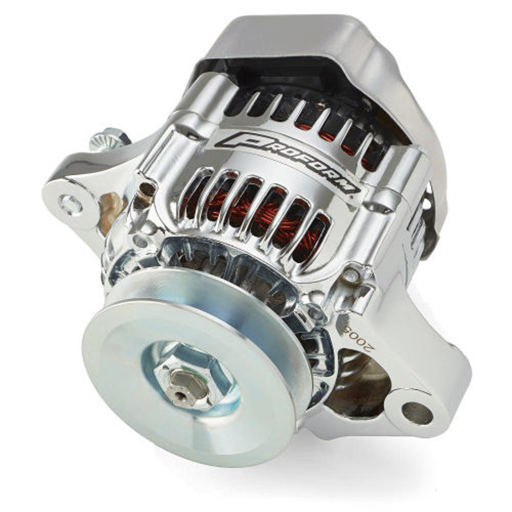 Alternator Mini 50 Amp 1-Wire Chrome - Burlile Performance Products